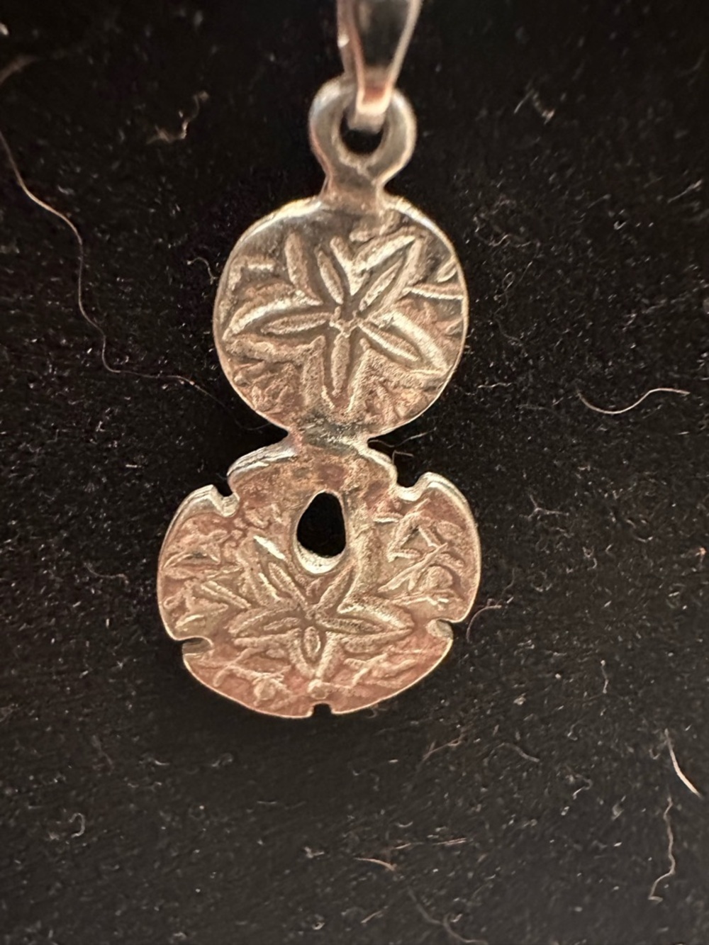 Sterling Silver Sand Dollar Pendant - Silver Beach Charm